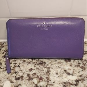 Large Kate Spade leather zipper wallet SOLD